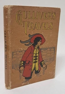 Antique McLoughlin Bros Childrens Book GULLIVER'S TRAVELS by Dean Swift - Picture 1 of 9