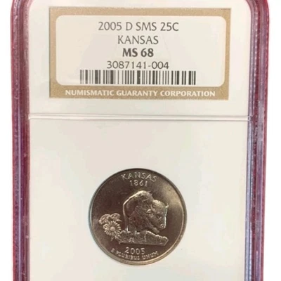 2005 D SMS Kansas State Quarter MS68 Graded Coin - Image 1 of 2