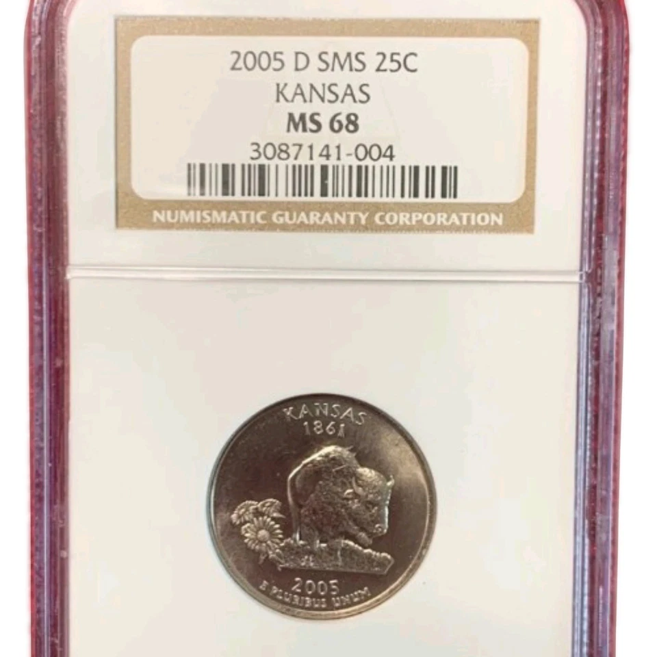 2005 D SMS Kansas State Quarter MS68 Graded Coin - Image 1 of 2