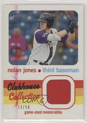 2020 Topps Heritage Minor League Edition White /50 Nolan Jones #CCR-NJ - Image 1 of 2