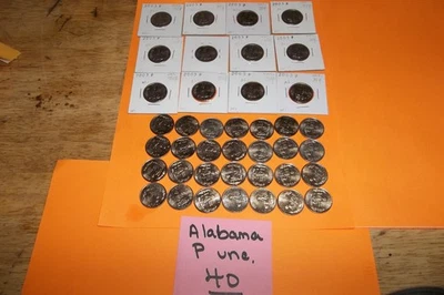 2003  P  Alabama   State quarters   40 uncirculated coins - Image 1 of 4