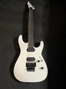 ESP LTD M-1000 Maple Electric Guitar, Ebony Fingerboard, White - Picture 1 of 10