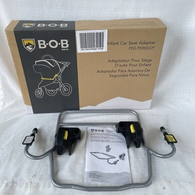 Adaptador de cochecito individual BOB Gear para asiento de coche infantil Peg Perego gris Foto 1 de 4