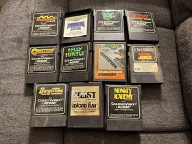 Colecovision Games Lot Of 11 Donkey Kong Junior Burgertime Centipede Rocky