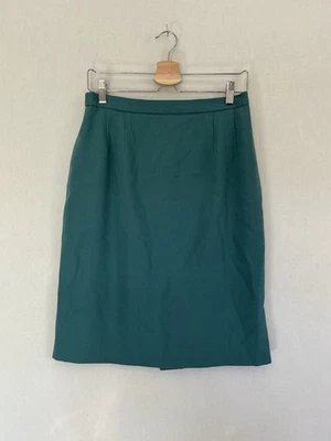 Austin Reed Worsted Wool Teal Blue Straight Fully Lined Skirt Sz: 14 - Изображение 1 из 4