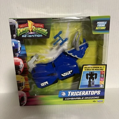 MIGHTY MORPHIN POWER RANGERS RE-IGNITION TRICERATOPS MMPR PLAYMATES 2025  NEW! - Image 1 of 2