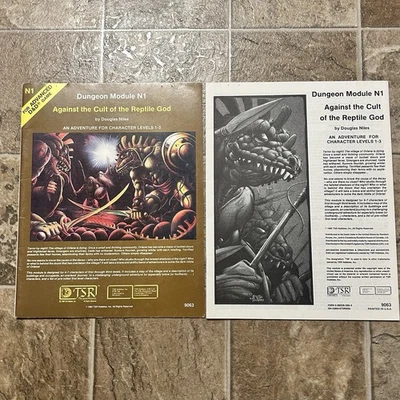 ⭐Advanced Dungeons & Dragons Module N1 Against The Cult Of The Reptile God 9063 - Image 1 of 4
