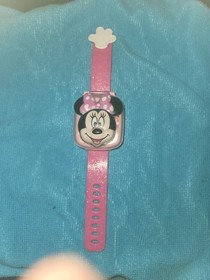 Girl's DISNEY Junior VTech Minnie Mouse Flip Top Digital Learning Game Watch