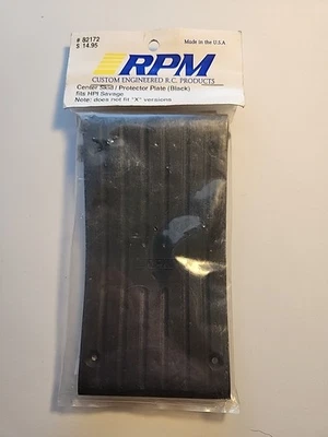 RPM 82172 HPI Savage Center Skid/ Protector Plate Black - Image 1 of 4