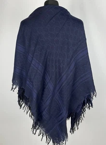 GUCCI x Tom Ford Era Monogram Blue Scarf Size 49.21 inches / 125 cm - Picture 1 of 9