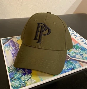 PATEK PHILIPPE Novelty Khaki Brown Canvas Baseball Cap(L size) w/Storage bag&Tag - Picture 1 of 7