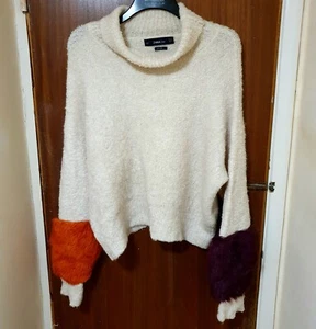 Zara Knit    sweater  with added wool oversized style - Picture 1 of 8