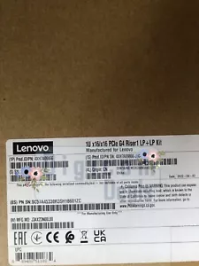 LENOVO ThinkSystem SR630 V2/SR645 x16/x16 PCIe G4 Riser1 LP+LP Option Kit - Picture 1 of 1