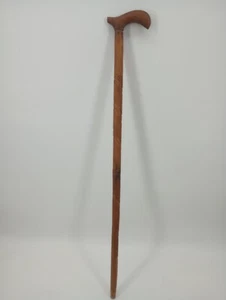 Vintage Antique Carved Spiral Natural Wood Swagger Walking Stick Cane  - Picture 1 of 13