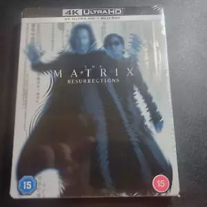 The Matrix Resurrections (2021) 4K Ultra HD + Blu Ray Steelbook - New Sealed UK - Picture 1 of 2