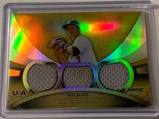 Michael Lorenzen 2010 Bowman Sterling Refractor USA Relic Card #USAR-8  # /50 