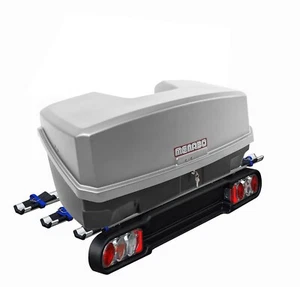 Kupplungsträger Fahrradträger Race 3 Räder + Nekkar Gepäckbox 300 Liter silber - Bild 1 von 6