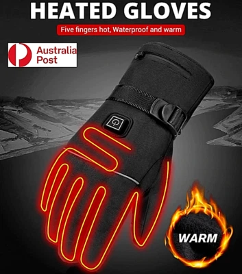 Guantes Moto Guante Calefactable Eléctrico Impermeable USB Pantalla Táctil AU Foto 1 de 4