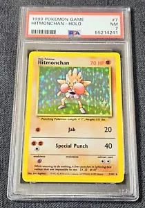 1999 Pokemon Base Set Hitmonchan Holo Rare Unlimited TCG 7/102 PSA 7 - Bild 1 von 2
