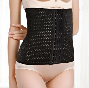 Damen Gürtel Bauch Taille Schmal Gürtel Bauch Kontrolle Einfarbig Übergröße Shapewear 15091 - Bild 1 von 15