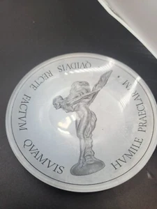 C1970S ROLLS ROYCE WHATEVER IS RIGHTLY DONE HOWEVER HUMBLE IS NOBLE ADV PIN DISH - Picture 1 of 6