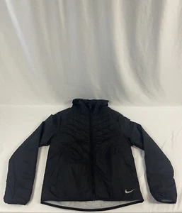Nike Aerolayer Light Repel Hooded Running Jacket Black DJ0569-010 Mens Sz Medium - Picture 1 of 6