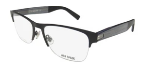 NEU JACK SPADE BRYSEN BRILLE SCHWARZ UNISEX METALL & KUNSTSTOFF 54-18-145 0O6W - Bild 1 von 8