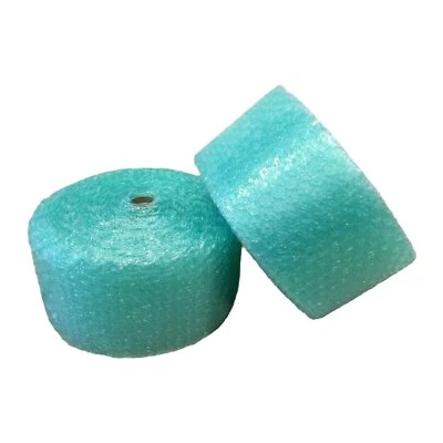 ZV 1/2" x 12" x 1000' 1000FT Large Recycled Bubble Padding Cushioning Wrap Roll - Image 1 of 2