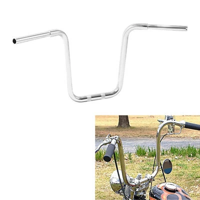 Manillar de suspensión de mono cromado de 16" de elevación 1-1/4" apto para Harley Road King Softail Foto 1 de 4