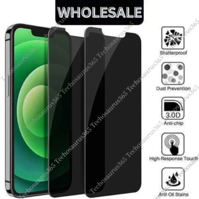 Lote Protector Pantalla Privacidad Cristal Templado Para iPhone 11 13 12 14 15 16 17 XR 8 Foto 1 de 4