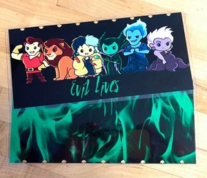 Villain Characters Evil Lives Cover Set 4 use with Half Sheet NB Happy Planner - Picture 1 of 4