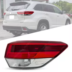Right RH For 17-19 Toyota Highlander Tail light Outer Rear Lamp Passenger Side - Picture 1 of 7