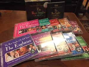 The Best Singles Of All Time 10 CD box set - best hits from 1960s to 2000s! - Picture 1 of 2