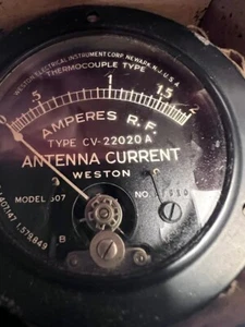 Weston 0 to 2  Amperes Panel Meter model 507  manufacture date 5/41 - Picture 1 of 7
