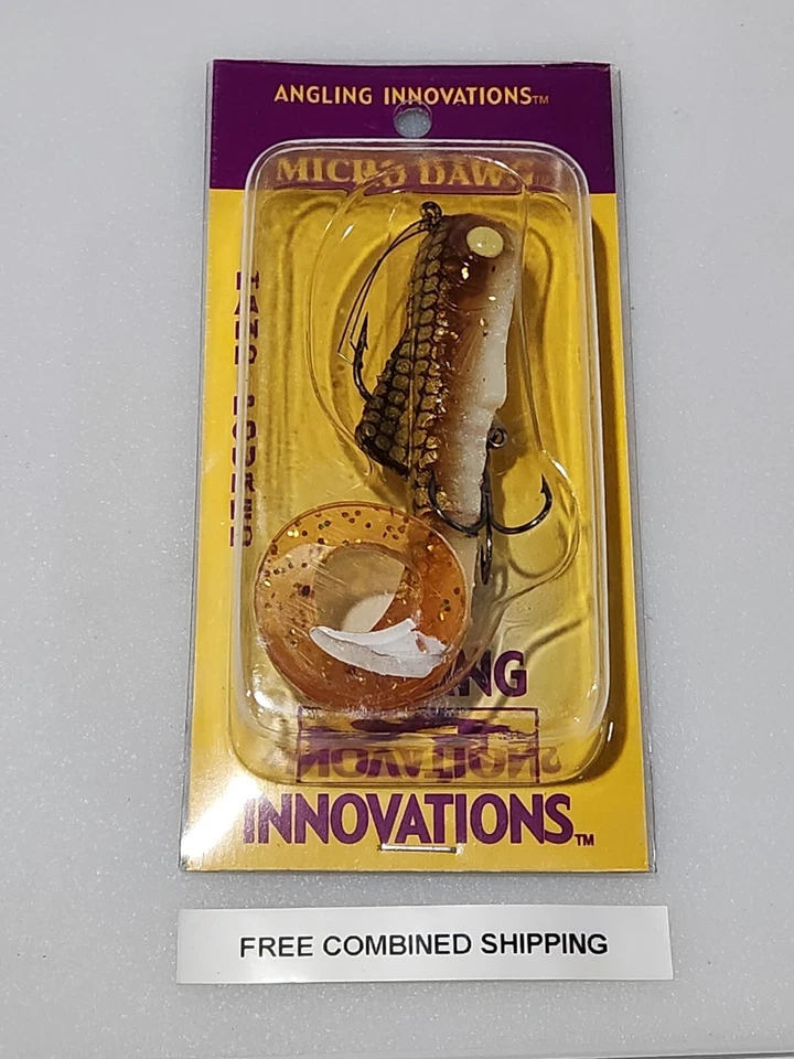 Angling Innovations Micro Dawg Soft Plastic 3" Swimbait Holo Walleye New - Image 1 of 3