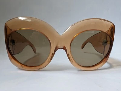 RARO Gafas de sol Givenchy Paris Passy grandes años 70. en marco transparente Foto 1 de 4