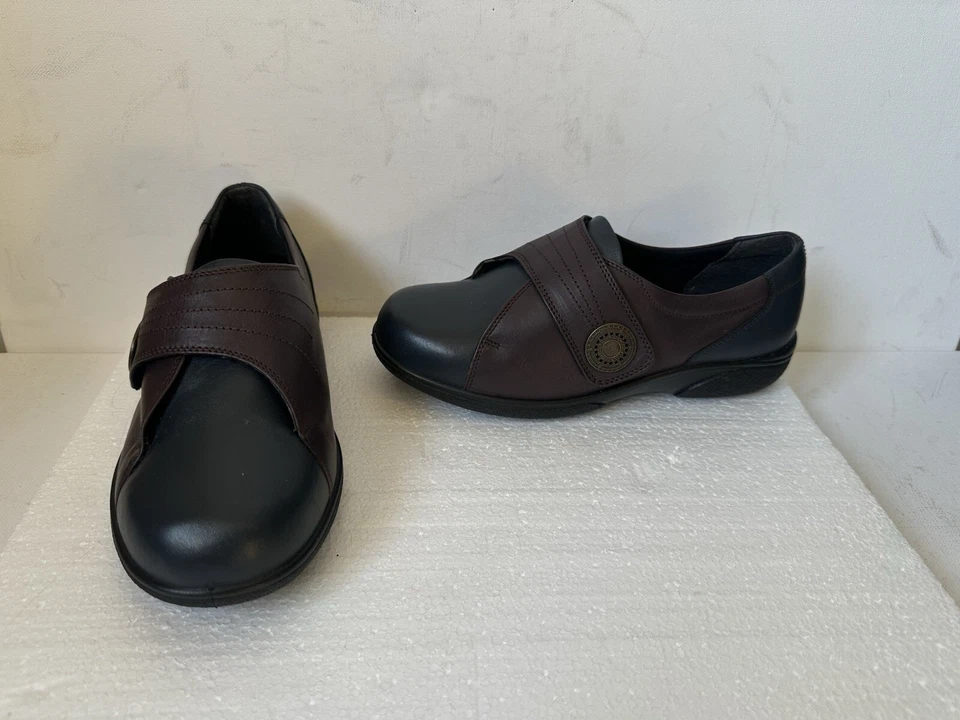Easy B Comy Leather Shoes Size UK 4 EU 37 Extra Wide Fit - Image 1 of 4