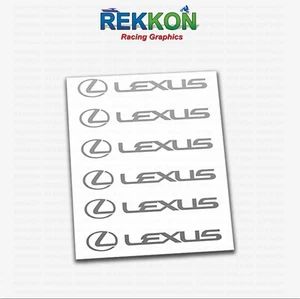 x6 Lexus Door Handle Decal Sticker RC GX Emblem Logo IS200 IS350 ISF NX RX - Picture 1 of 8