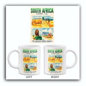 South Africa By Clipper - 1951 - Pan American World Airways - Travel Poster Mug