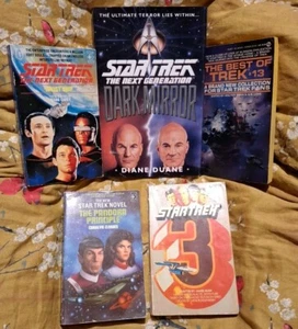 Star Trek Vintage Book Bundle X5 Books Paperbacks & hardback Vintage - Picture 1 of 2