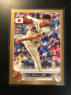 Topps Edición Japón 2022 Kyle Muller RC Oro/25 Braves Rookie PWE Foto 1 de 2