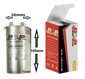 40+5 40/5 uF MFD 370V 440V VAC High Quality Motor Dual Run Capacitor CBB65-R - Picture 1 of 3