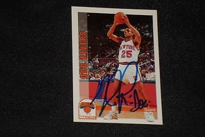 DOC RIVERS 1992-93 NBA HOOPS SIGNED AUTOGRAPHED CARD #437 NEW YORK KNICKS - Picture 1 of 1
