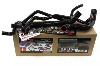 Kit de manguera de radiador y calentador de silicona negra HPS para 07-11 Jeep Wrangler JK 3,8 L Foto 1 de 4