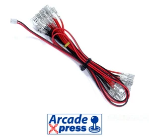 LED Cable Harness with 8 JST 6.3mm Connectors for the Zero Delay 5V Illuminated - Picture 1 of 2