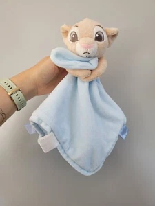 Disney Lion King Blue Simba Nala Taggy Comforter Baby Soft Toy Disney Store - Picture 1 of 5