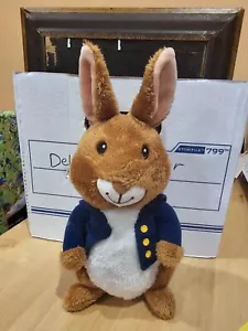 Kohls Cares Peter Rabbit Brown 11" Blue Jacket Gold Buttons Plush Stuffed Animal - Picture 1 of 7