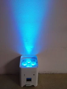 dmx IR control Wireless Battery Operated LED Par Lights 4*18W RGBWAUV leds DJ - Picture 1 of 8