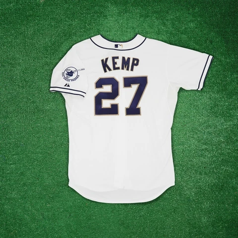 Matt Kemp San Diego Padres Authentic On-Field Home White Men's Cool Base Jersey Cover
