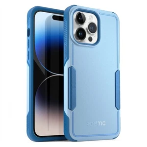 Poetic Light Weight Case For iPhone 14 Pro Dual Layer Heavy Duty Cover Sky Blue - Picture 1 of 6